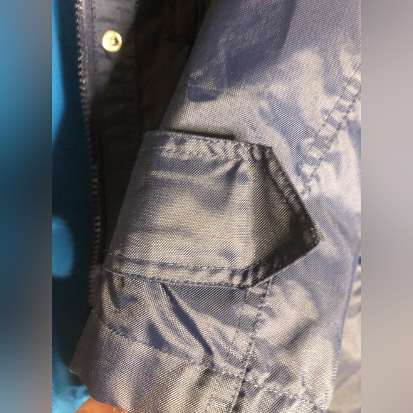 IZOD WOMEN’S LINED NAVY JACKET WITH HOOD - Picture 6 of 7